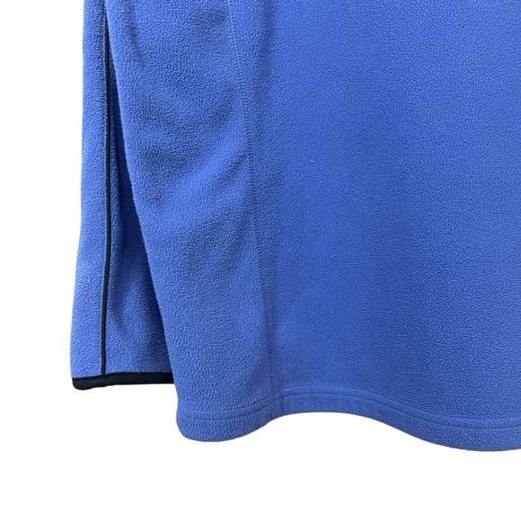 MONDETTA SPORT Blue Quarter-Zip Fleece Pullover Athleisure Sweater size Medium - Picture 7 of 9
